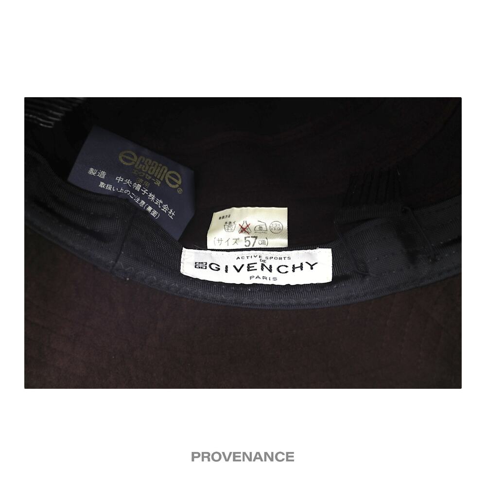 ๐ด Givenchy Logo Notch Bucket Hat - Chocolate Microsuede - Picture 5 of 7